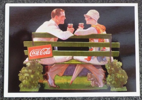 2334-4 € 0,50  coca cola briefkaart 10 x 15cm